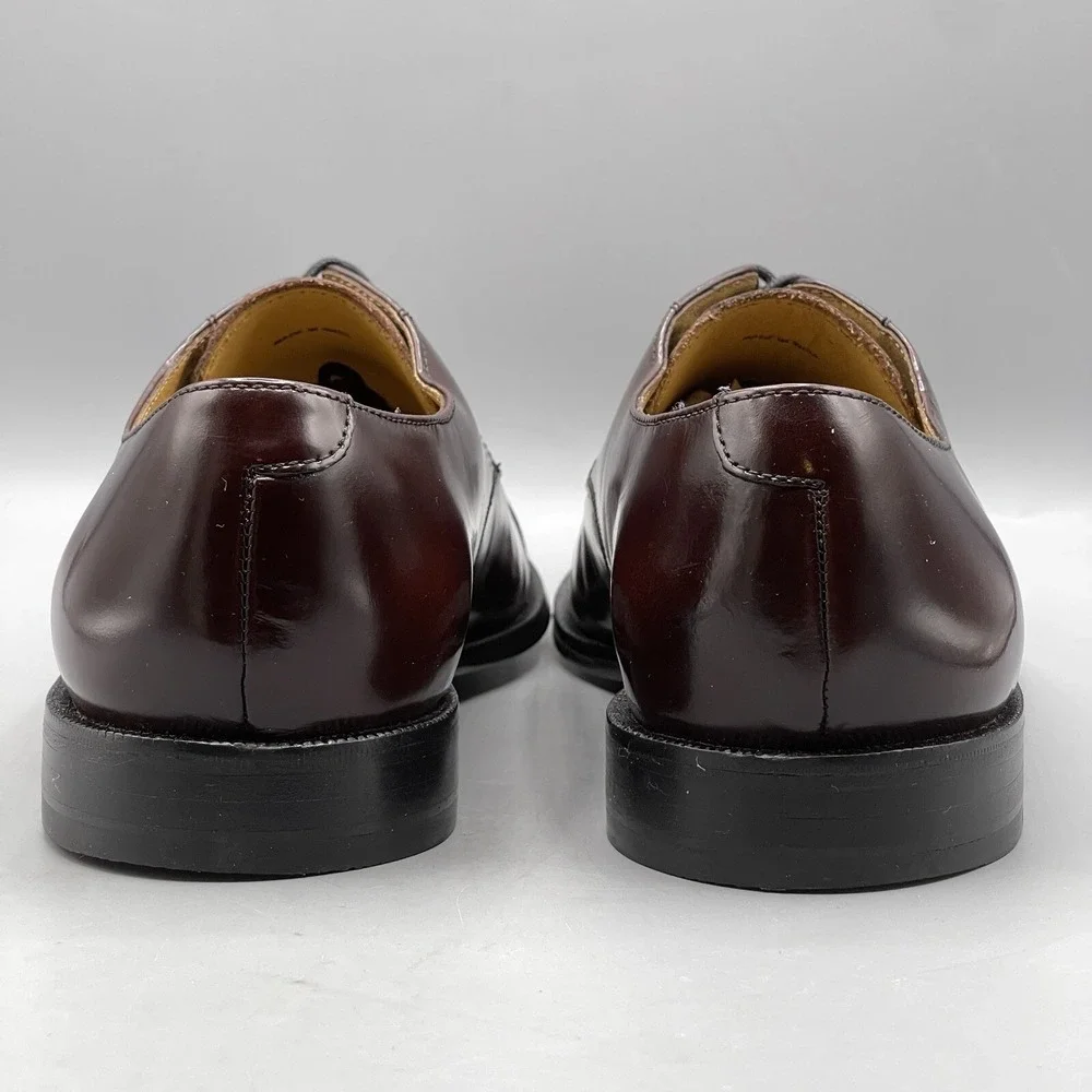 Cole‎ Haan Men's 10 Shoes Leather Brown Cap Toe Mahogany Oxford Caldwell